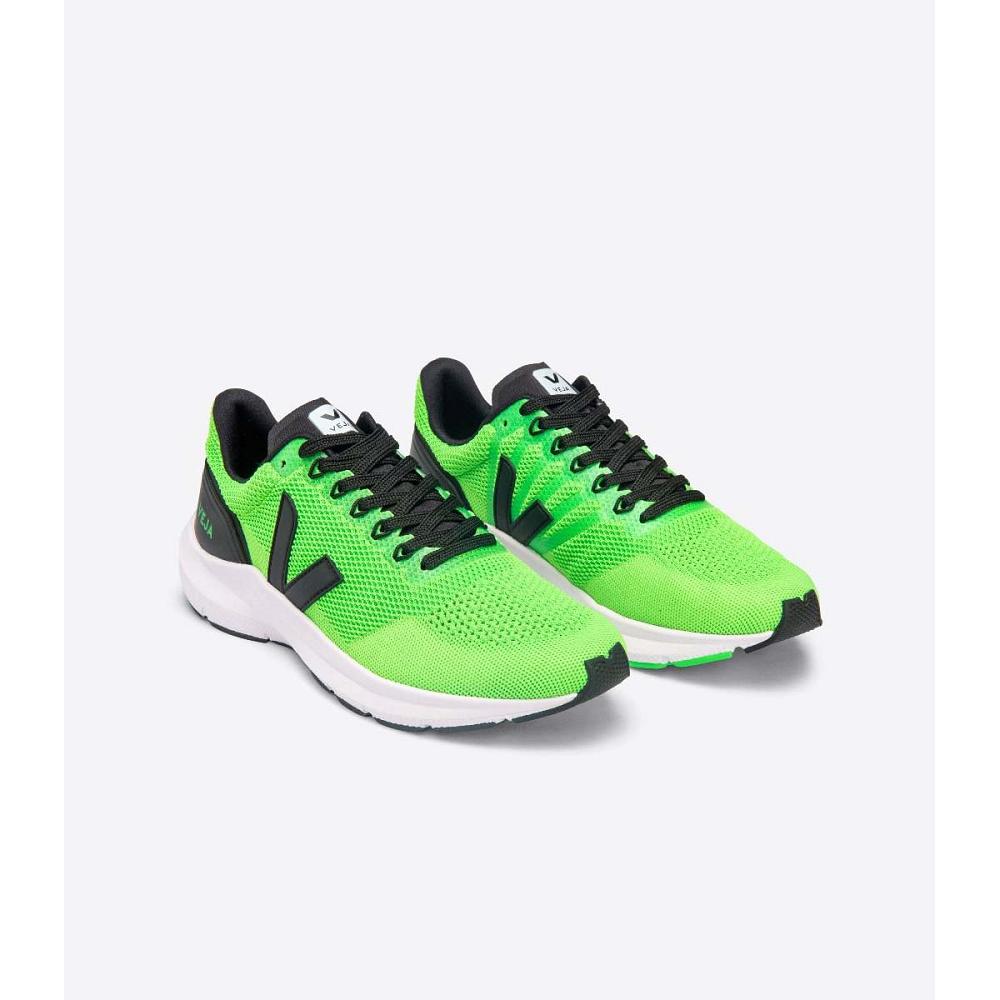 Veja MARLIN V-KNIT Men's Running Shoes Green | NZ 142QMA